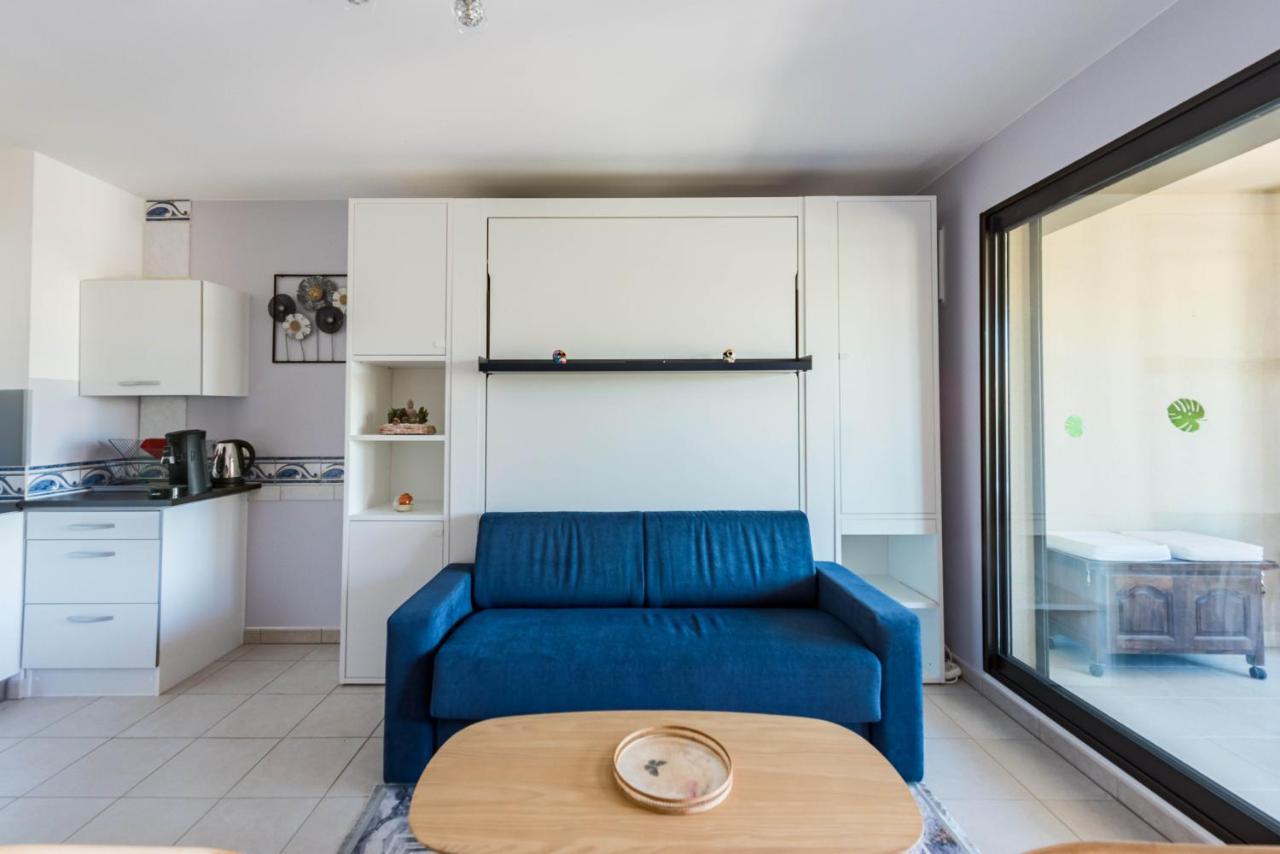 Beau Studio Veranda A Deux Pas De La Mer - Parking Inclus Juan-les-Pins Exterior foto